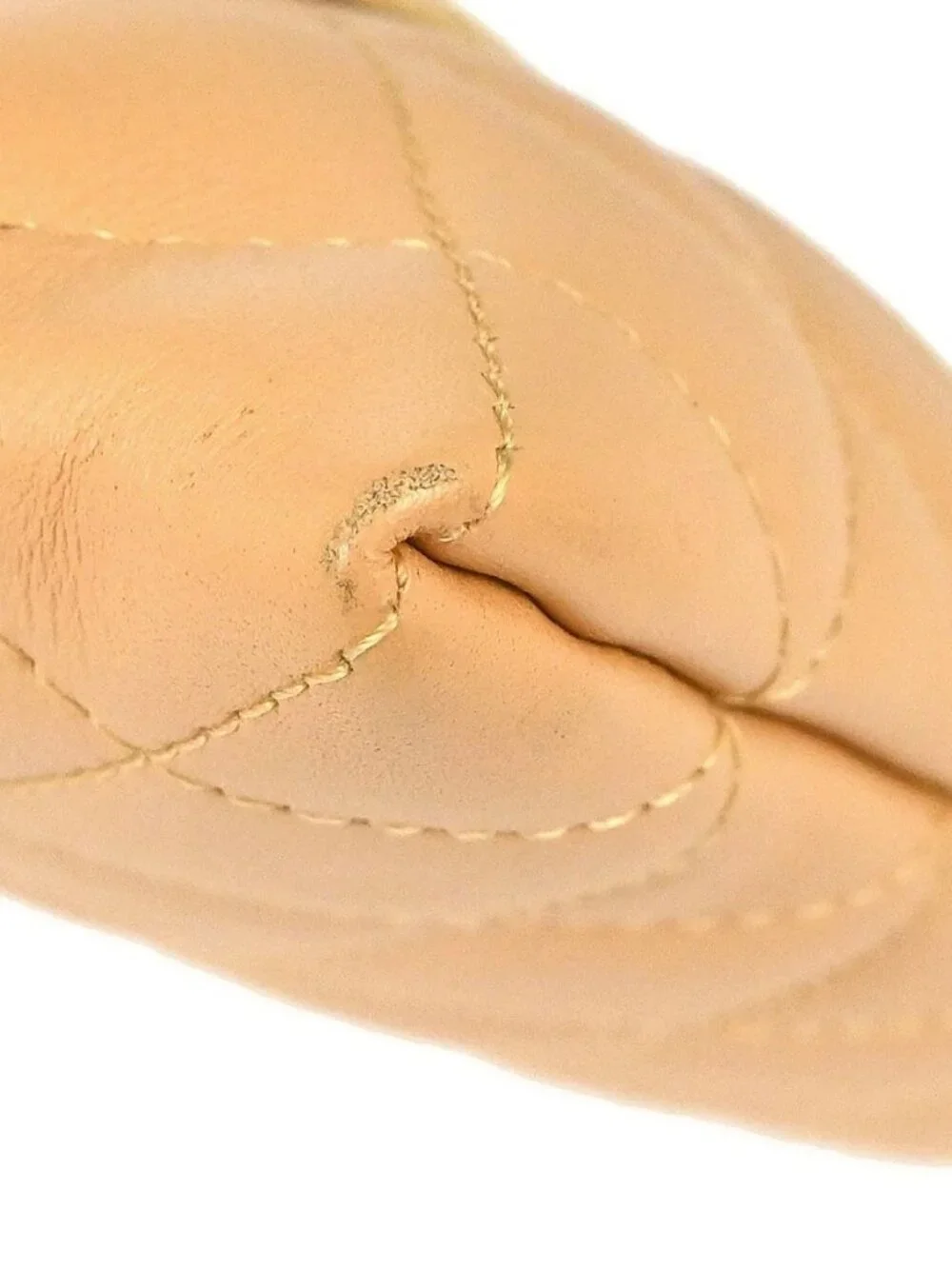 Chanel Beige Calfskin Cambon Ligne Shoulder Bag 197261